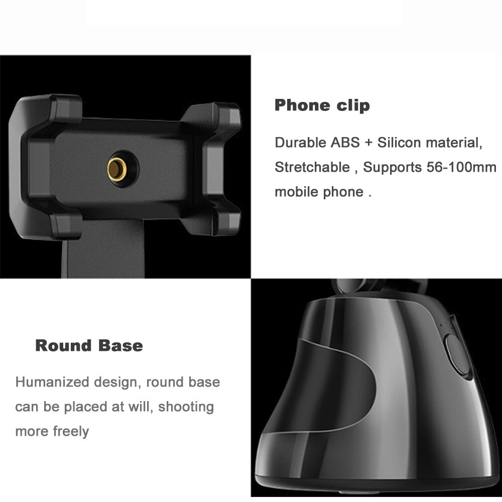 Bâton de Selfie intelligent Auto Rotation à 360 degrés