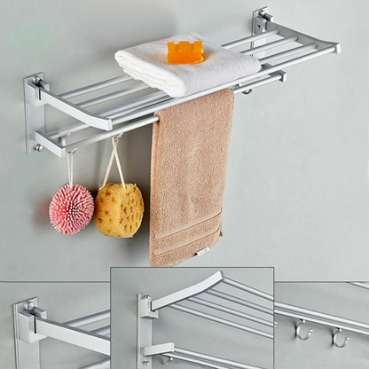 Porte-serviettes mural en aluminium