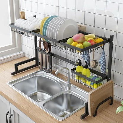 Égouttoir à vaisselle à 2 niveaux - Qualité professionnelle