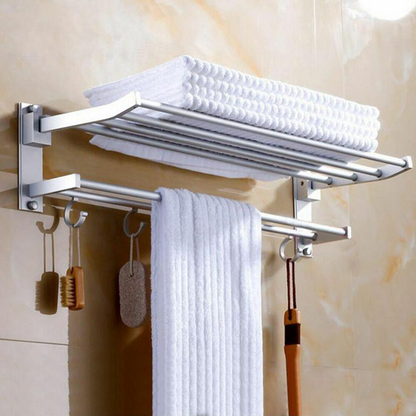 Porte-serviettes mural en aluminium