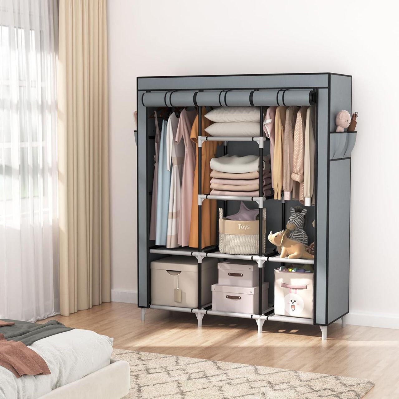 Armoire MaisonFlex – Rangement portable avec étagères